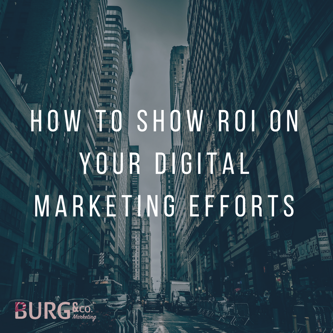 How to Show ROI on Your Digital Marketing Efforts | Burg & Co Marketing Tampa FL